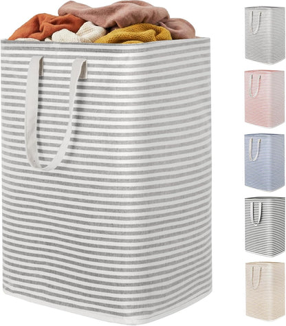 80L Large Capacity Grey Laundry Hamper - Single Pack