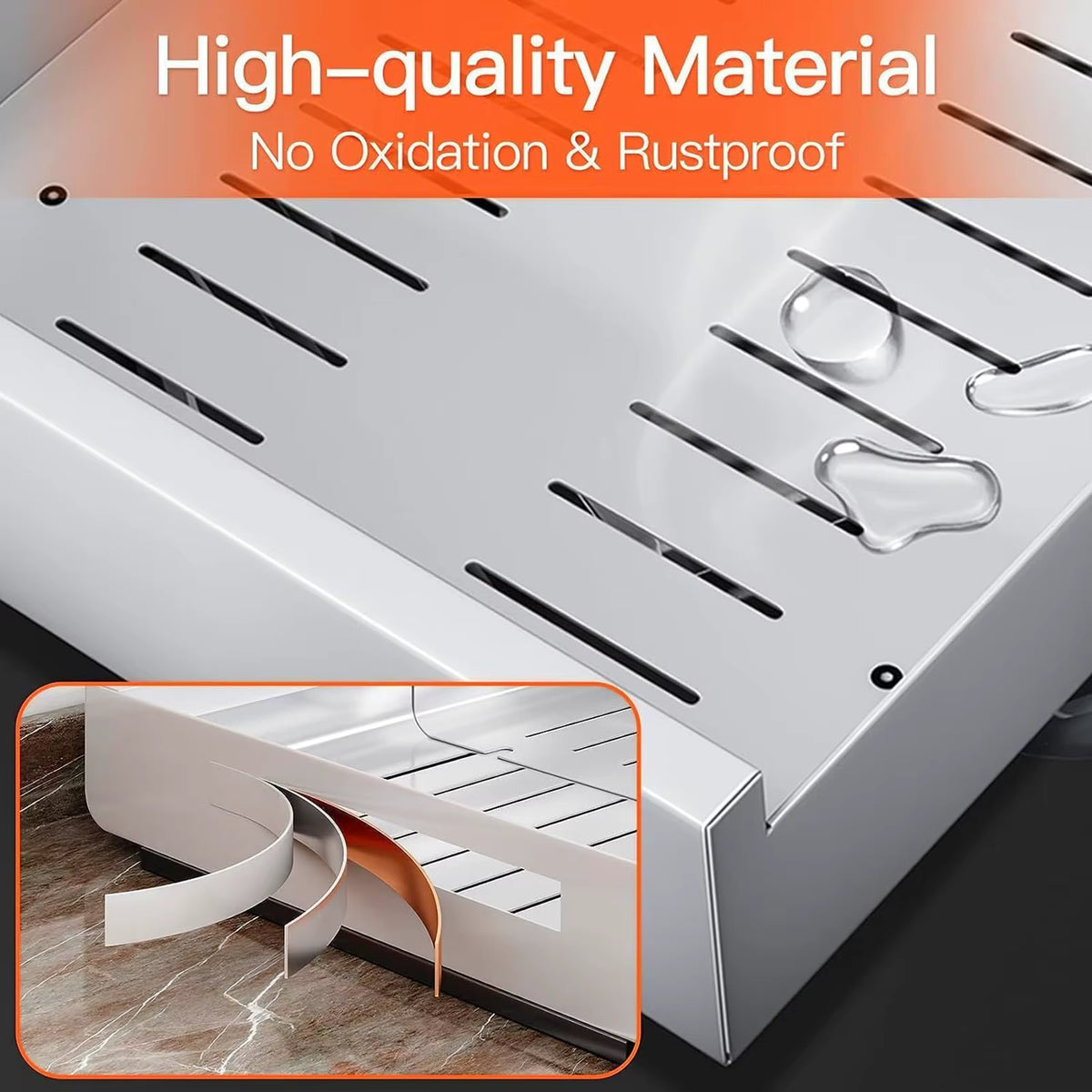 Adjustable Metal Slide-Out Cabinet Organizer with Expandable Drawers for Kitchen Storage