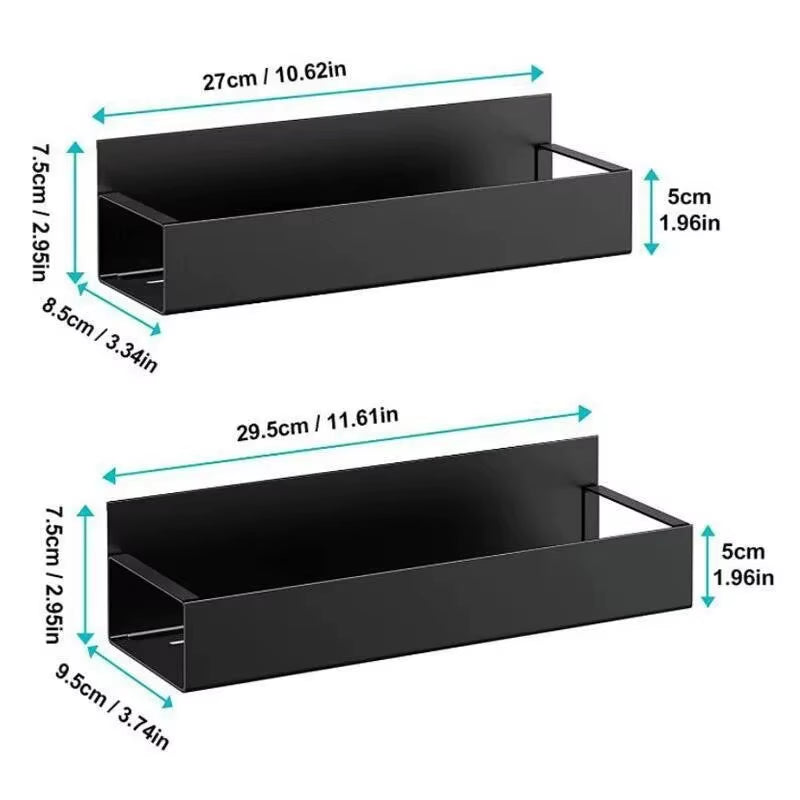 2-Piece Magnetic Storage Shelf for Kitchen and Home Appliances, Versatile Hanging Storage Solution